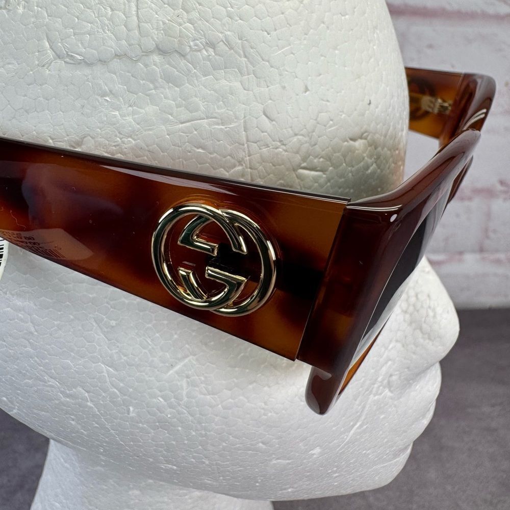 Gucci Sunglasses GG0142SA 002 Women S Havana Gucci Eyewear - Picture 6 of 11